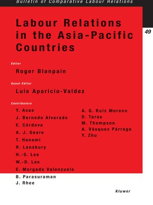 cover image of Labour Relations in the Asia-Pacific Countries